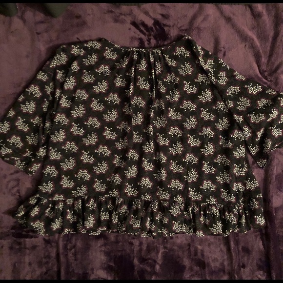 Anna Sui/Uniqlo Romantic Floral Sheer Blouse - Picture 5 of 6